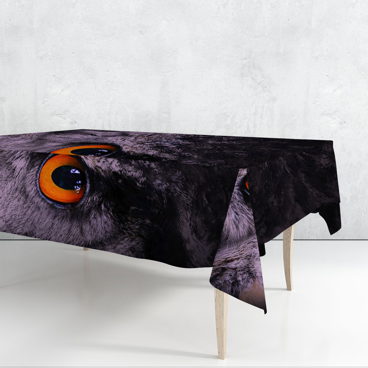 Dark Owl Rectangle Tablecloth_1_2.1