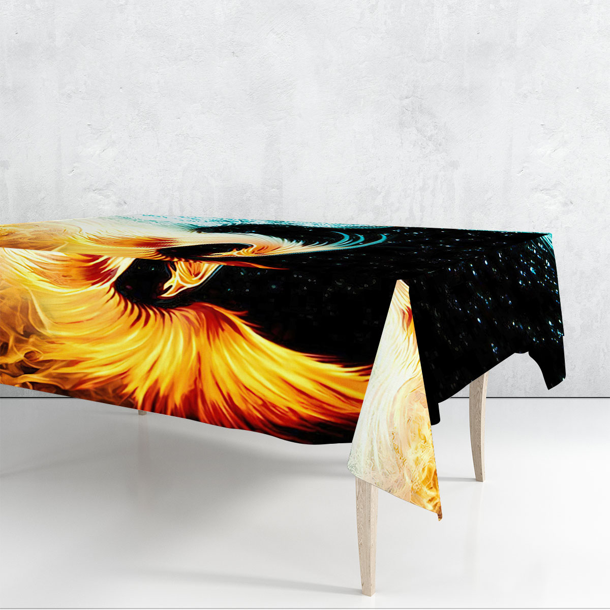Fire _ Water Phoenix Rectangle Tablecloth_1_2.1