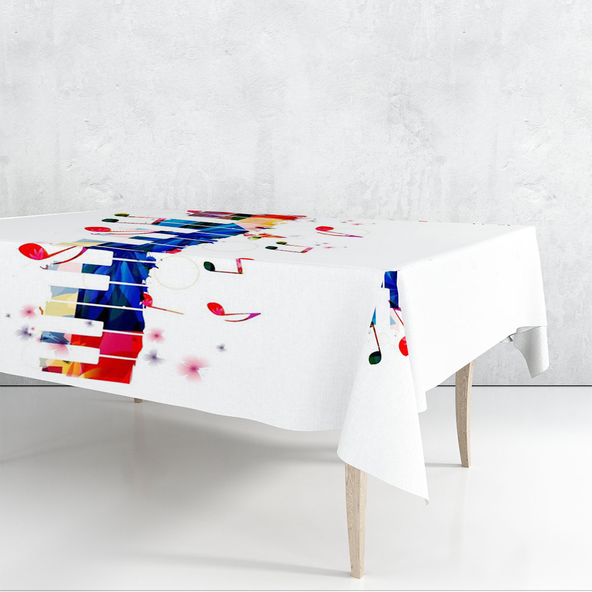 Watercolor Music Note Rectangle Tablecloth_1_2.1