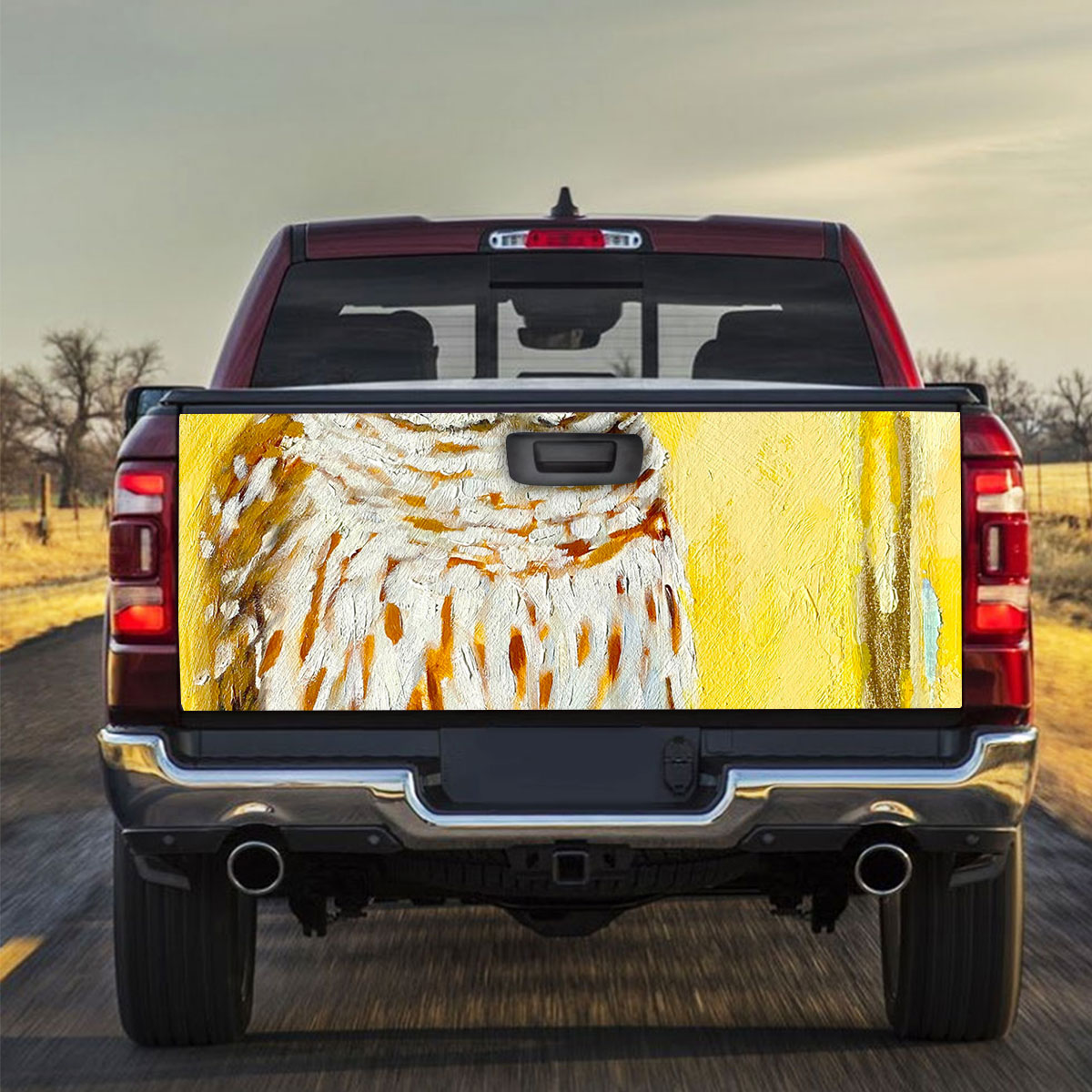 Yellow Owl Truck Bed Decal_1_2.1