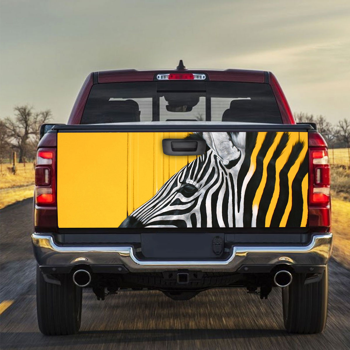 Zebra Abstract Truck Bed Decal_1_2.1