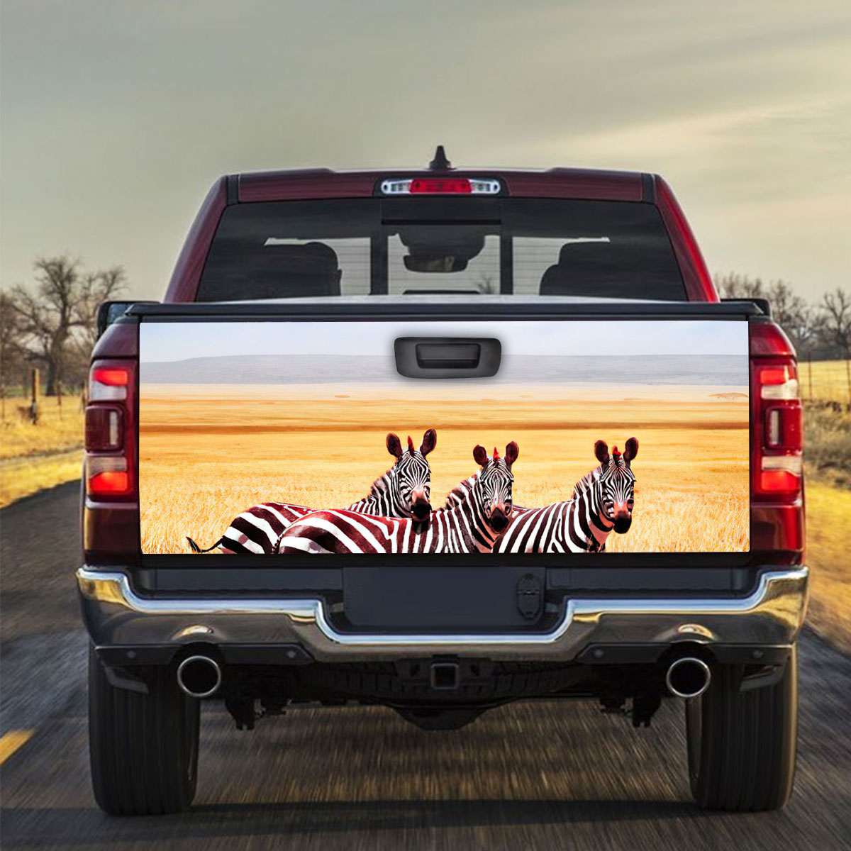 Zebra Into The Wild Truck Bed Decal_1_2.1