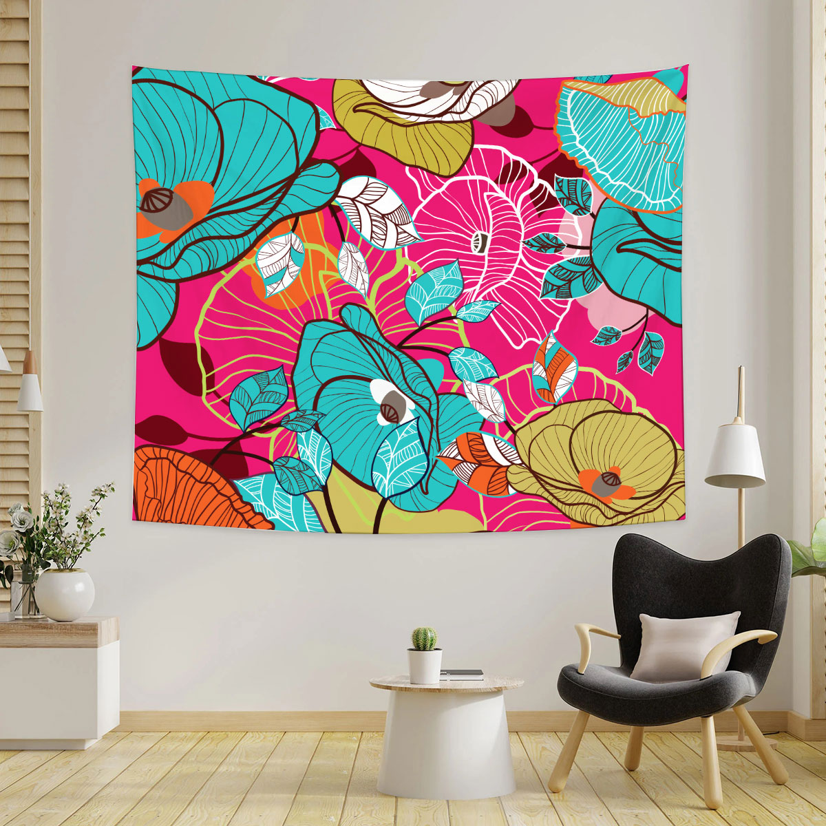 Colorful Tulip Tapestry_1_2.1