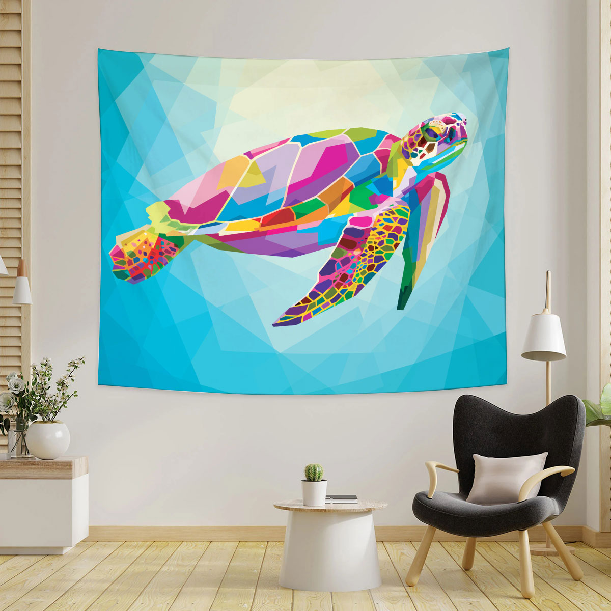 Colorful Turtle Tapestry_1_2.1