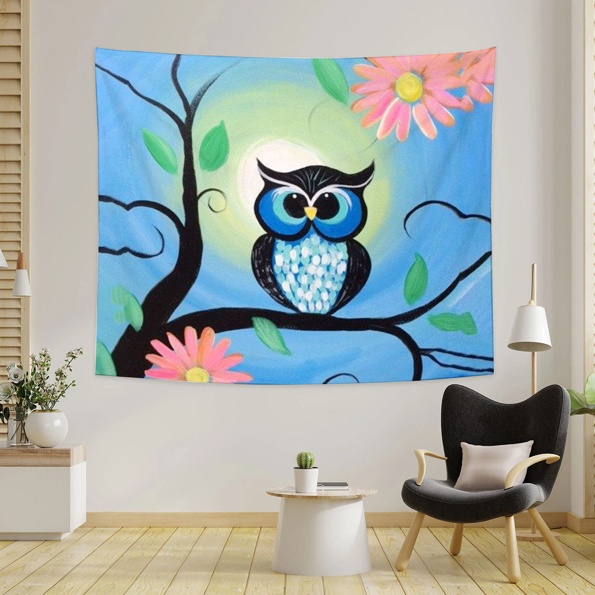 Cute Owl Tapestry_1_2.1