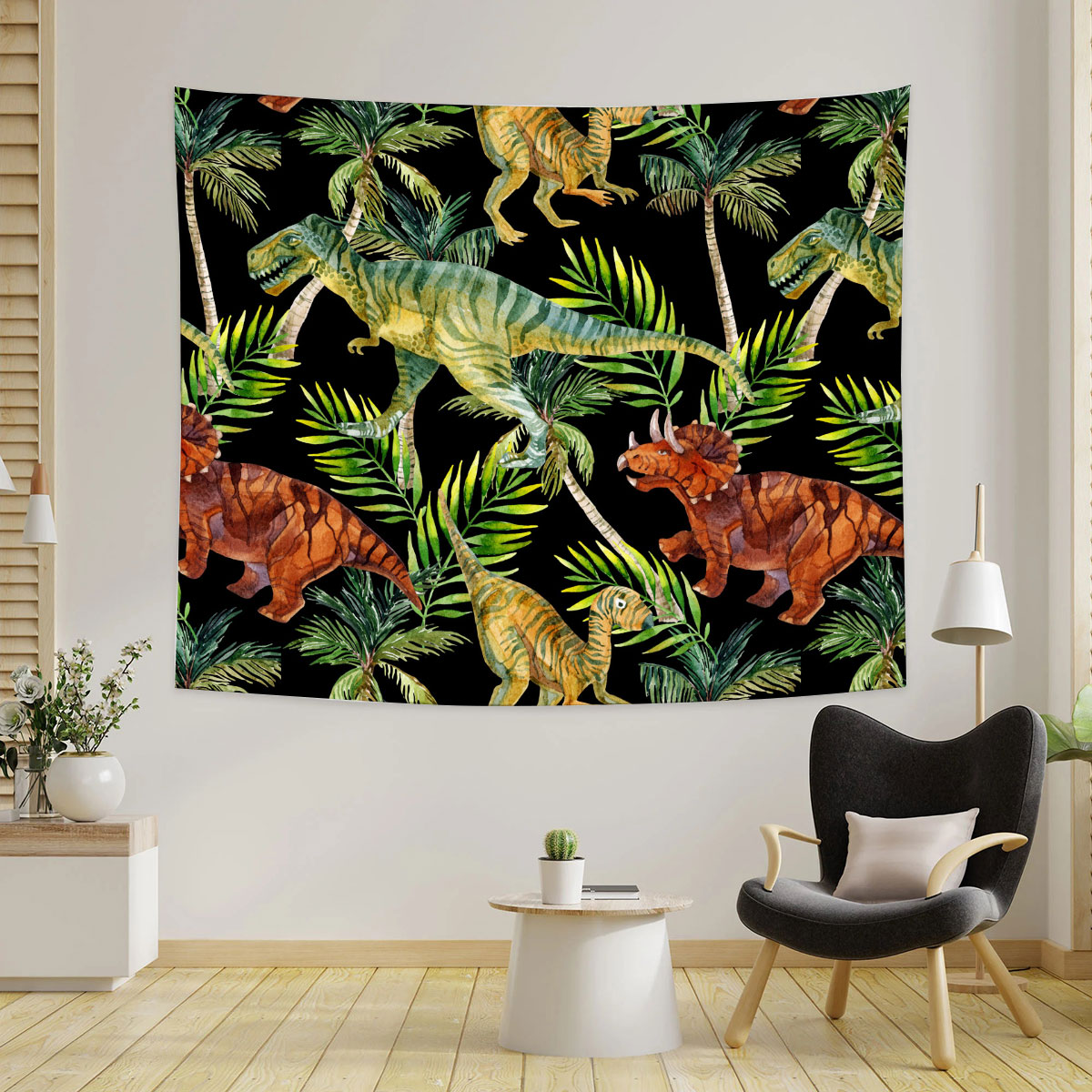 Dinosaur Palm Leaf Tapestry_1_2.1