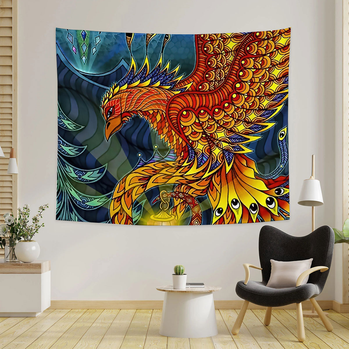 Double Sided Phoenix Garden Tapestry_1_2.1