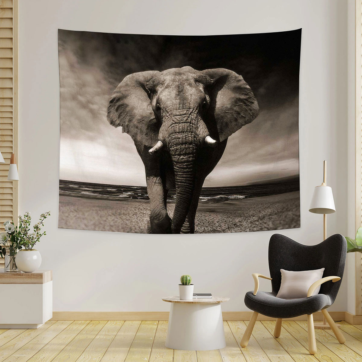 Elephant In The Wild Tapestry_1_2.1