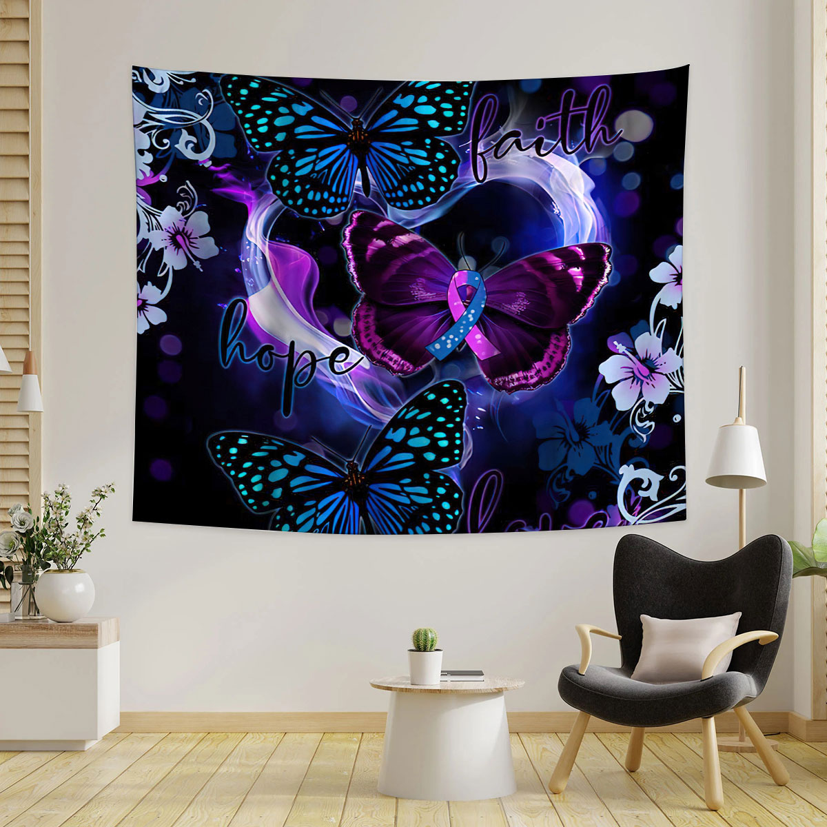 Faith Love Butterfly Tapestry_1_2.1