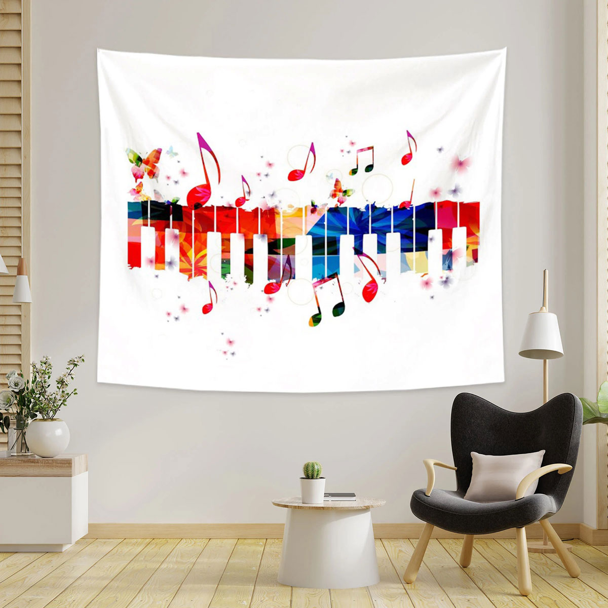 Watercolor Music Note Tapestry_1_2.1