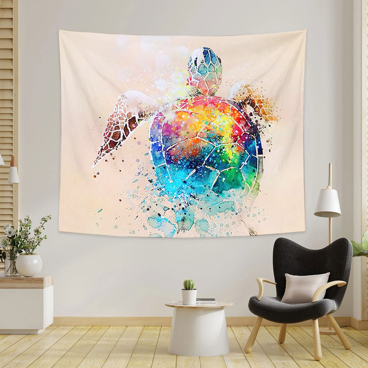 Watercolor Turtle Tapestry_1_2.1