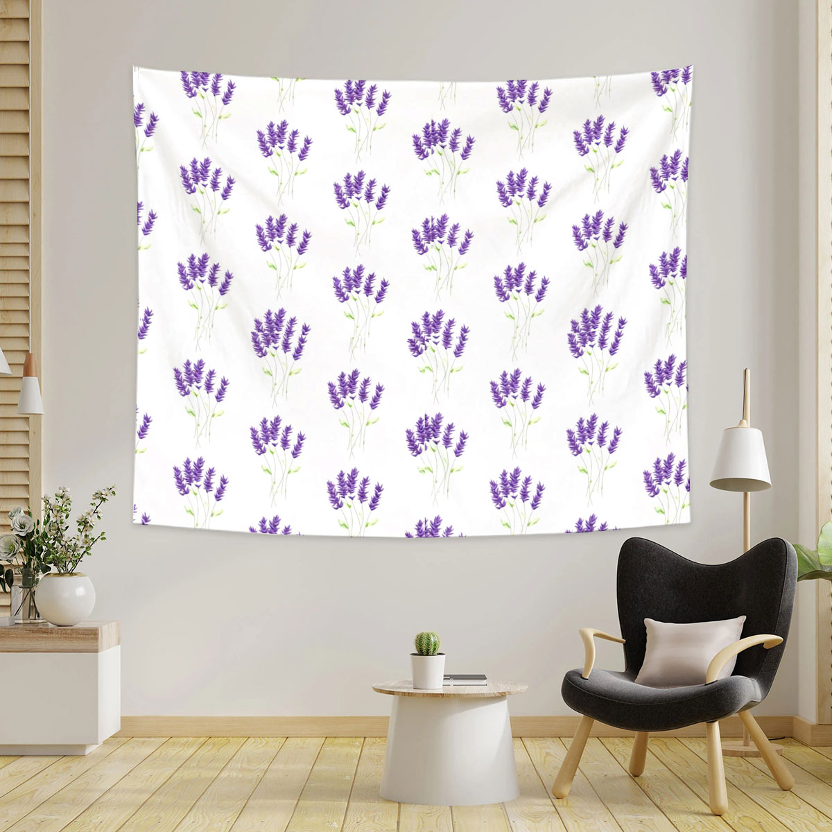 White Purple Lavender Tapestry_1_2.1