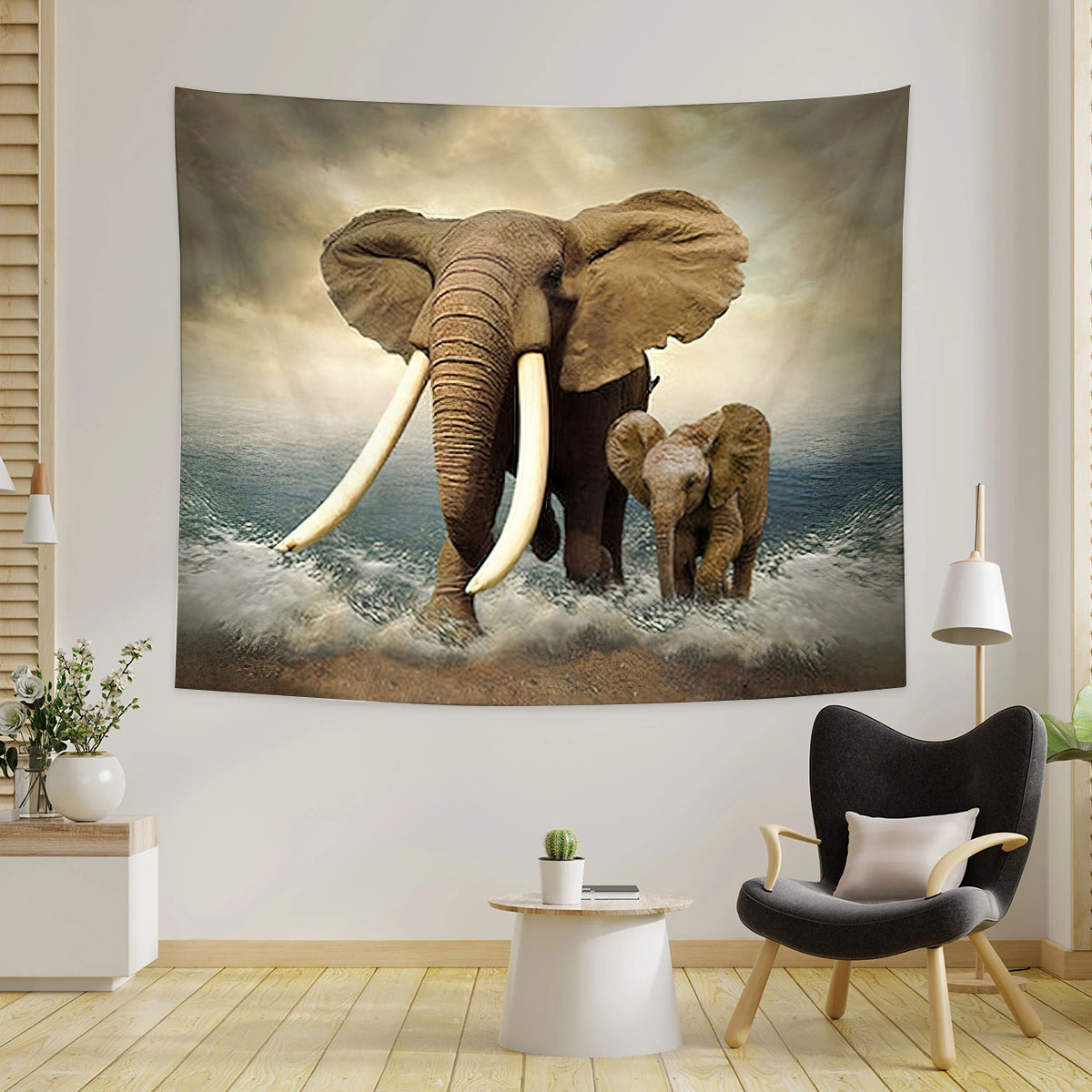 Wild Elephant Tapestry_1_2.1