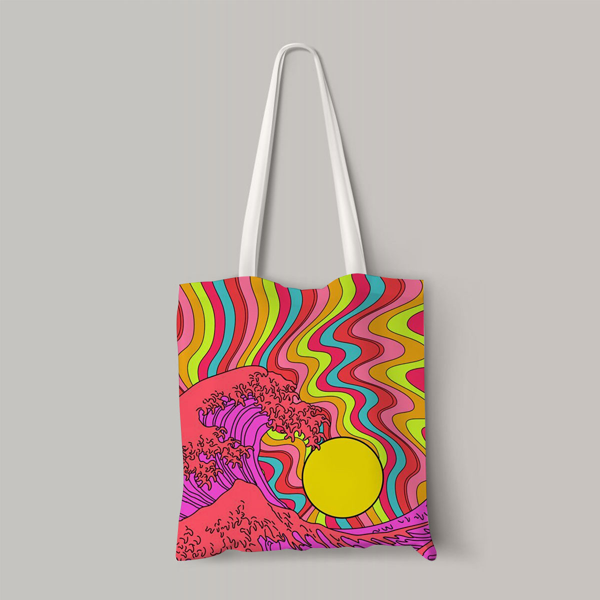 Waves And Sunset Totebag_1_2.1