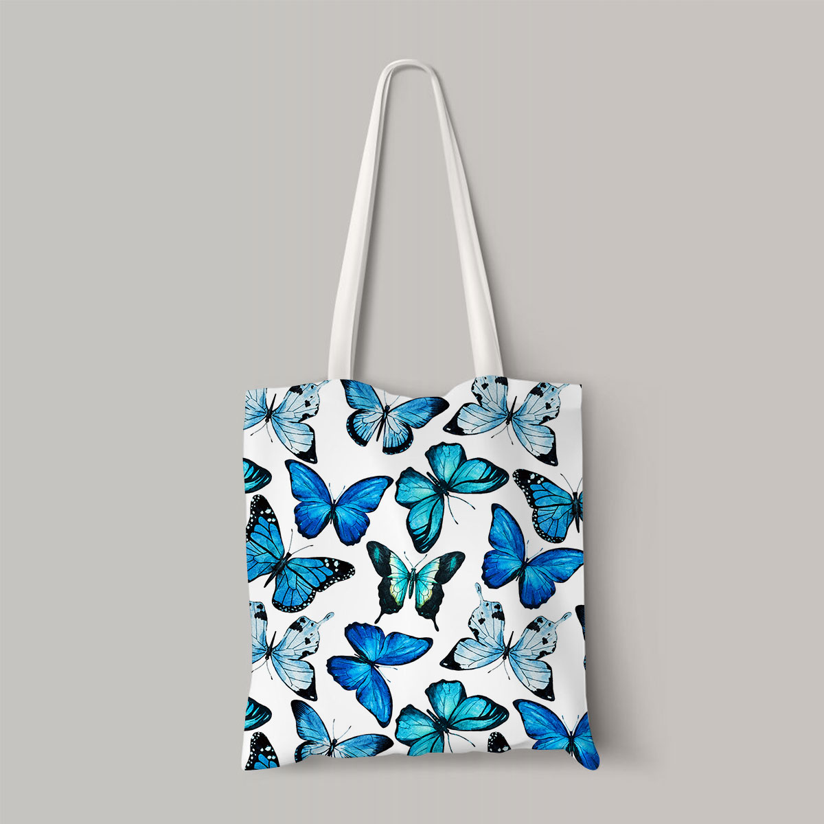 White Blue Butterfly Totebag_1_2.1