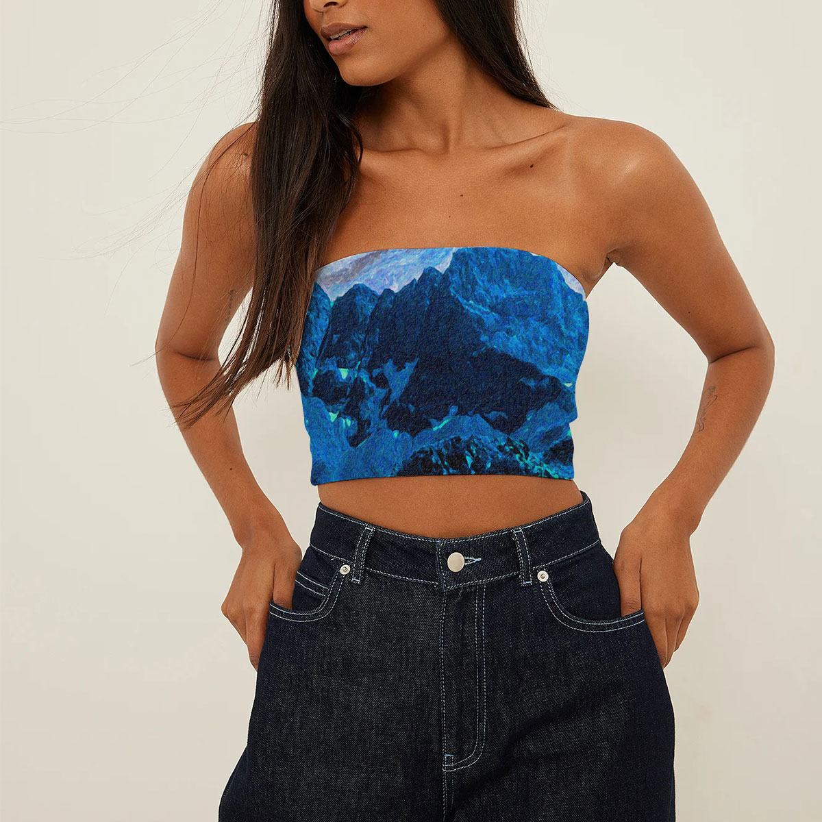 Cool Winer Abstract Tube Top_1_2.1