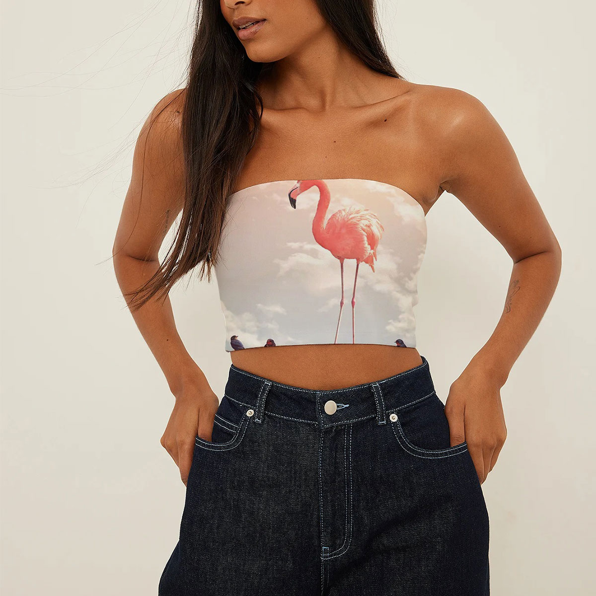 Flamingo And Friends Tube Top_1_2.1
