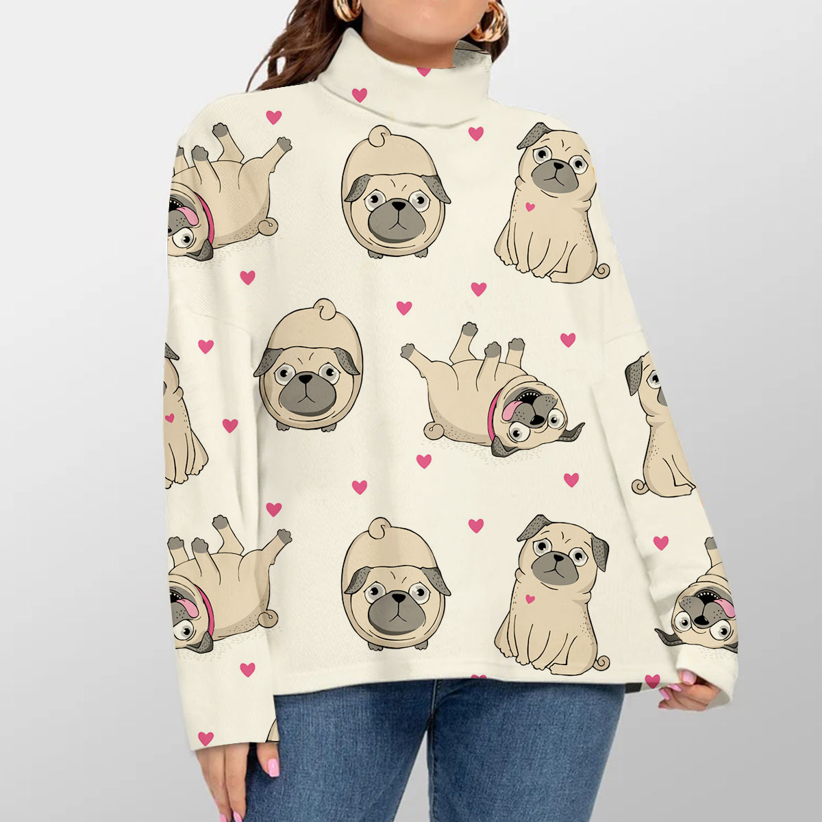Cute Dog Turtleneck Sweater_1_2.1