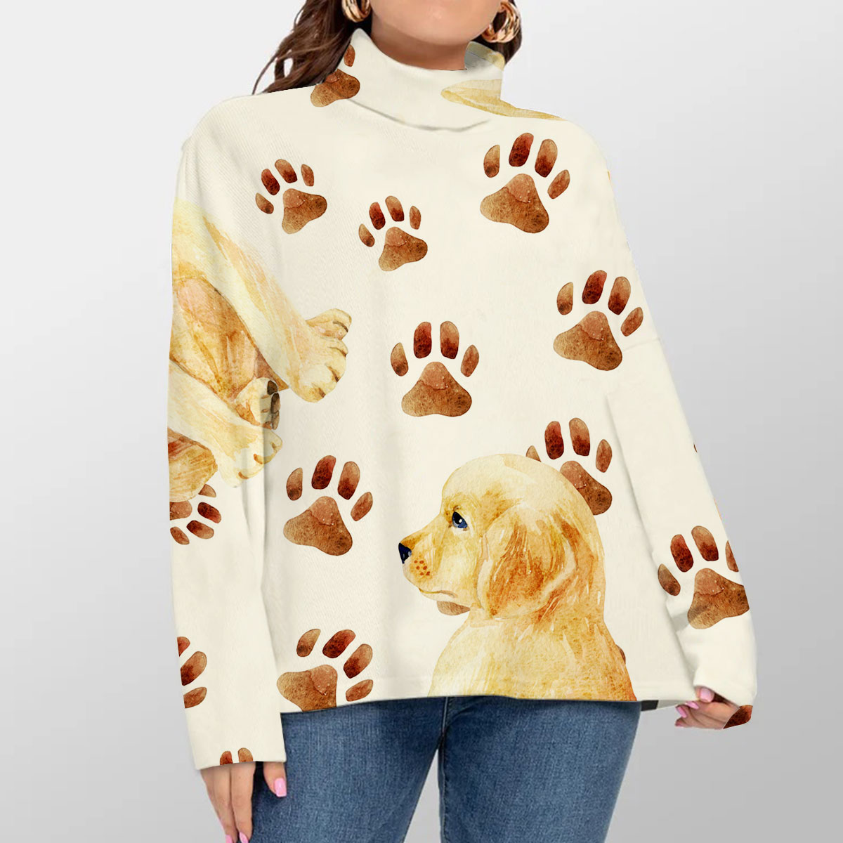 Dog Paw Turtleneck Sweater_1_2.1