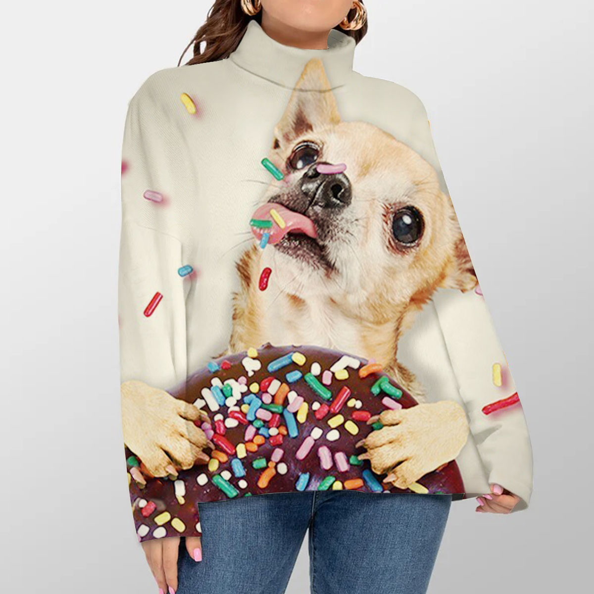 Donut Dog Turtleneck Sweater_1_2.1