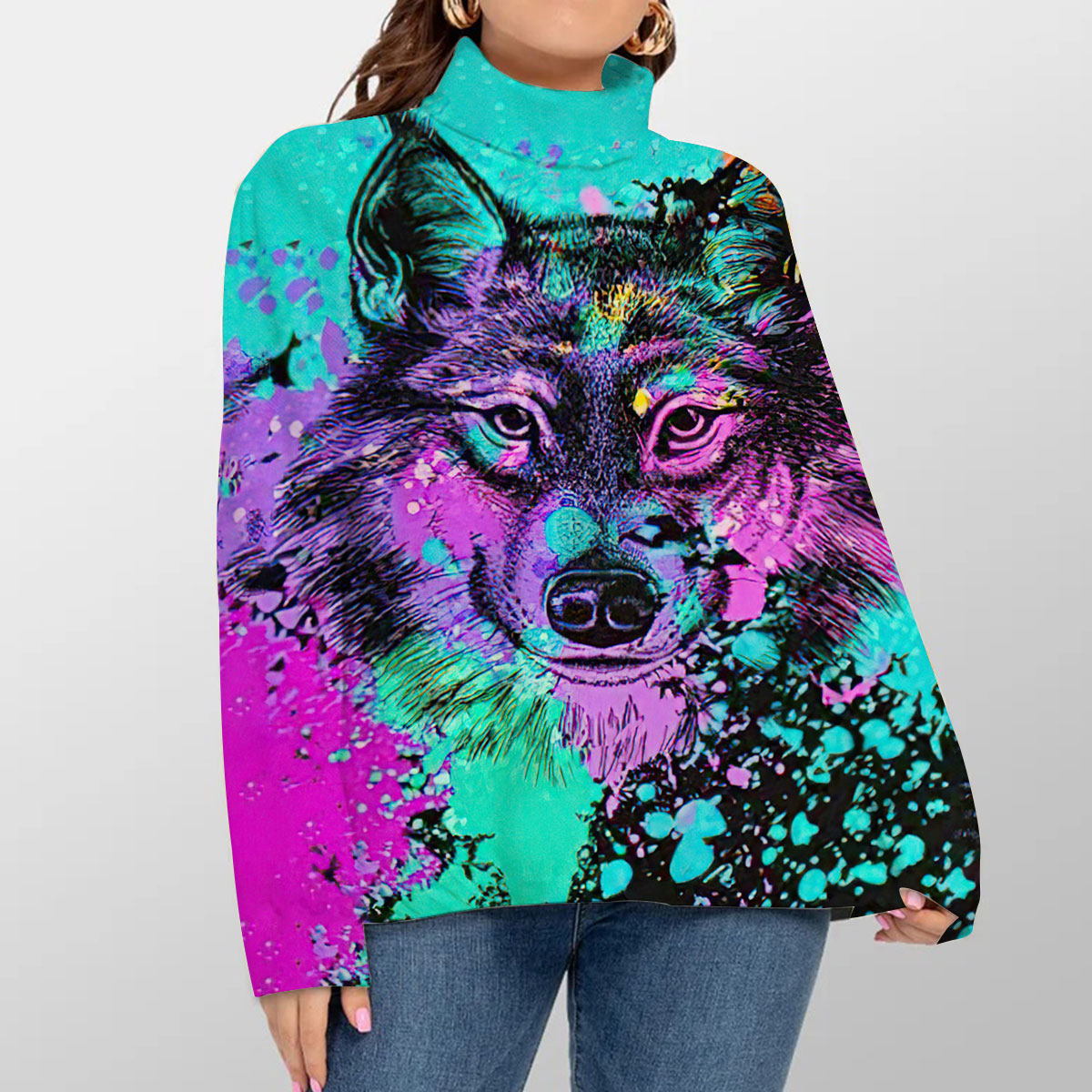Erosebridal Wolf Turtleneck Sweater_1_2.1