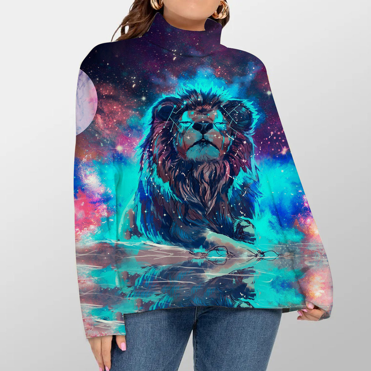 Fantasy Lion Turtleneck Sweater_1_2.1