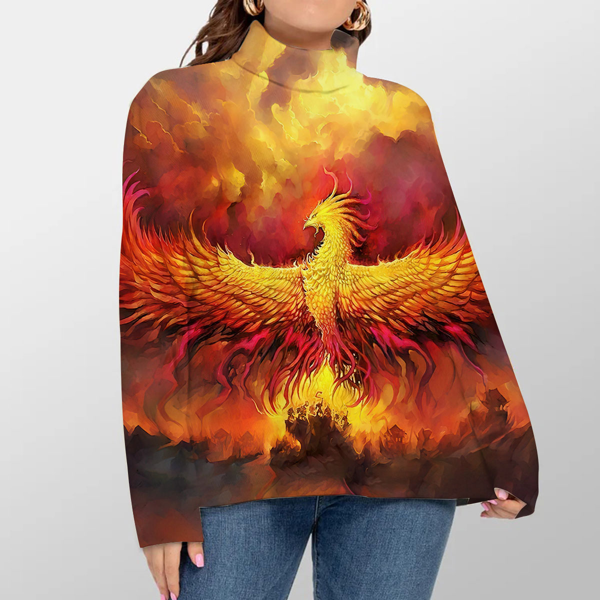 Fantasy Phoenix Turtleneck Sweater_1_2.1