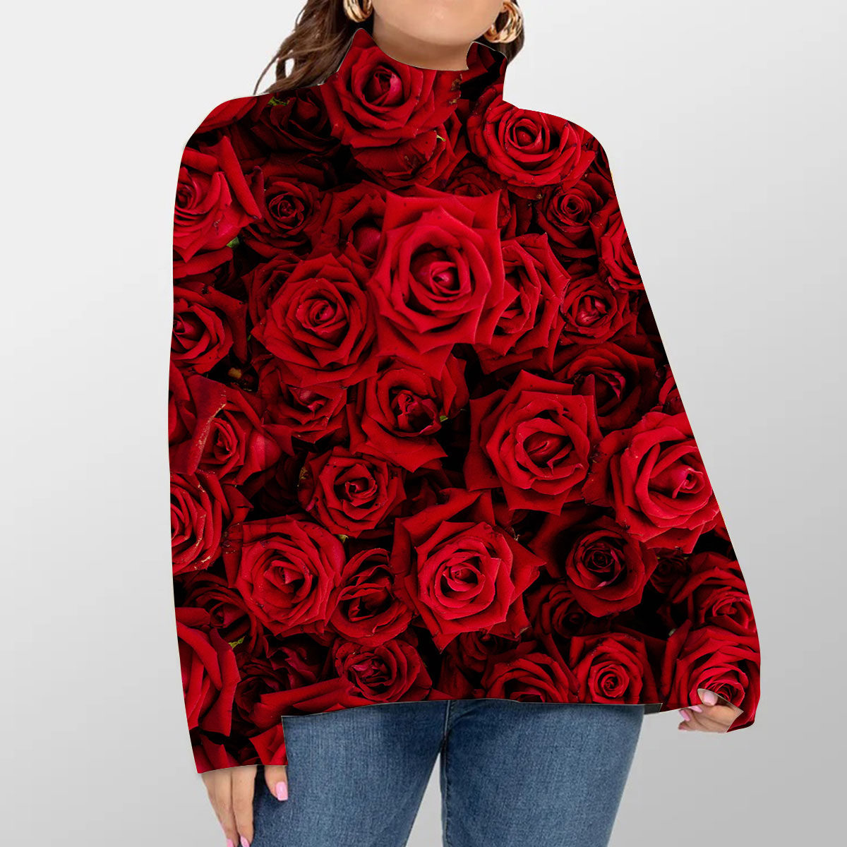 Plenty Of Rose Turtleneck Sweater_1_2.1