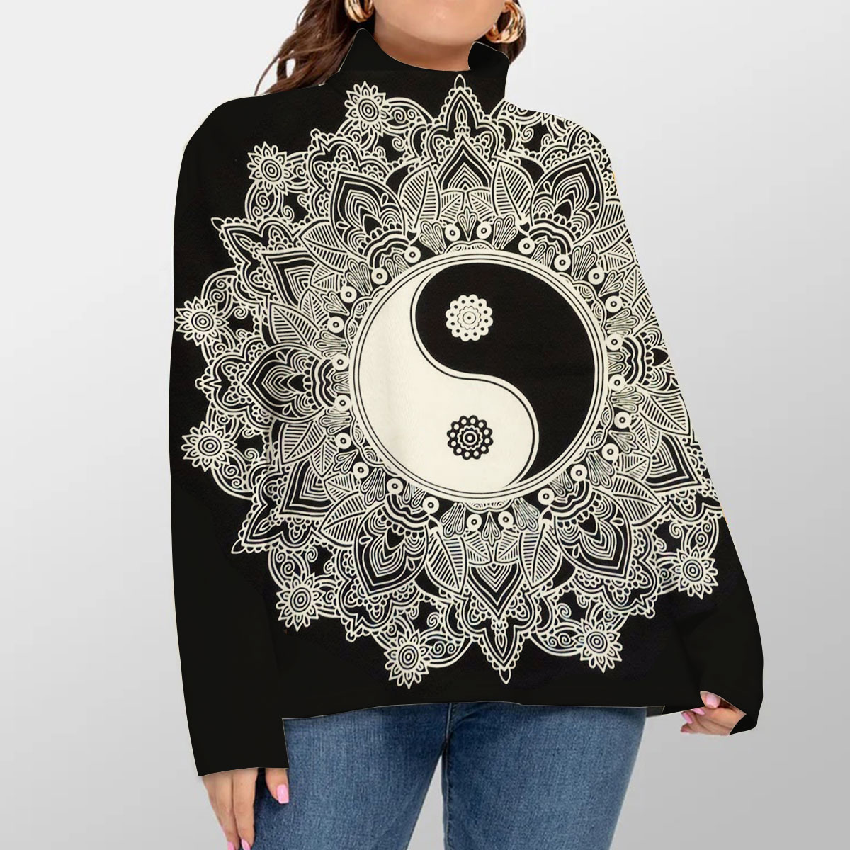 Yinyang Mandala Turtleneck Sweater_1_2.1
