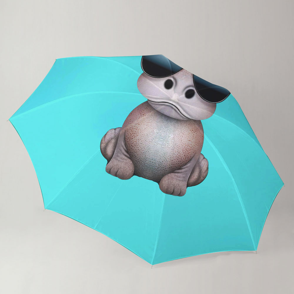 Cute Baby Hippo Umbrella_1_2.1