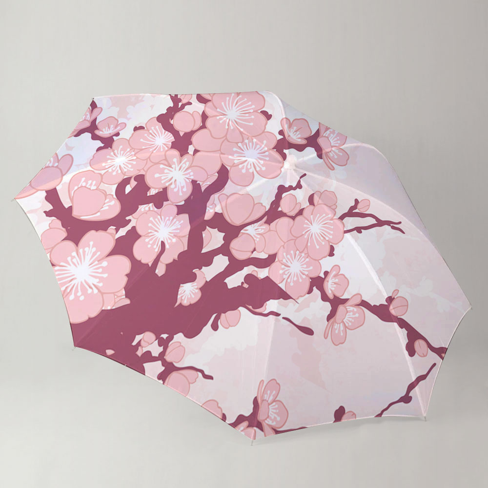 Pink Sakura Flower Umbrella_1_2.1