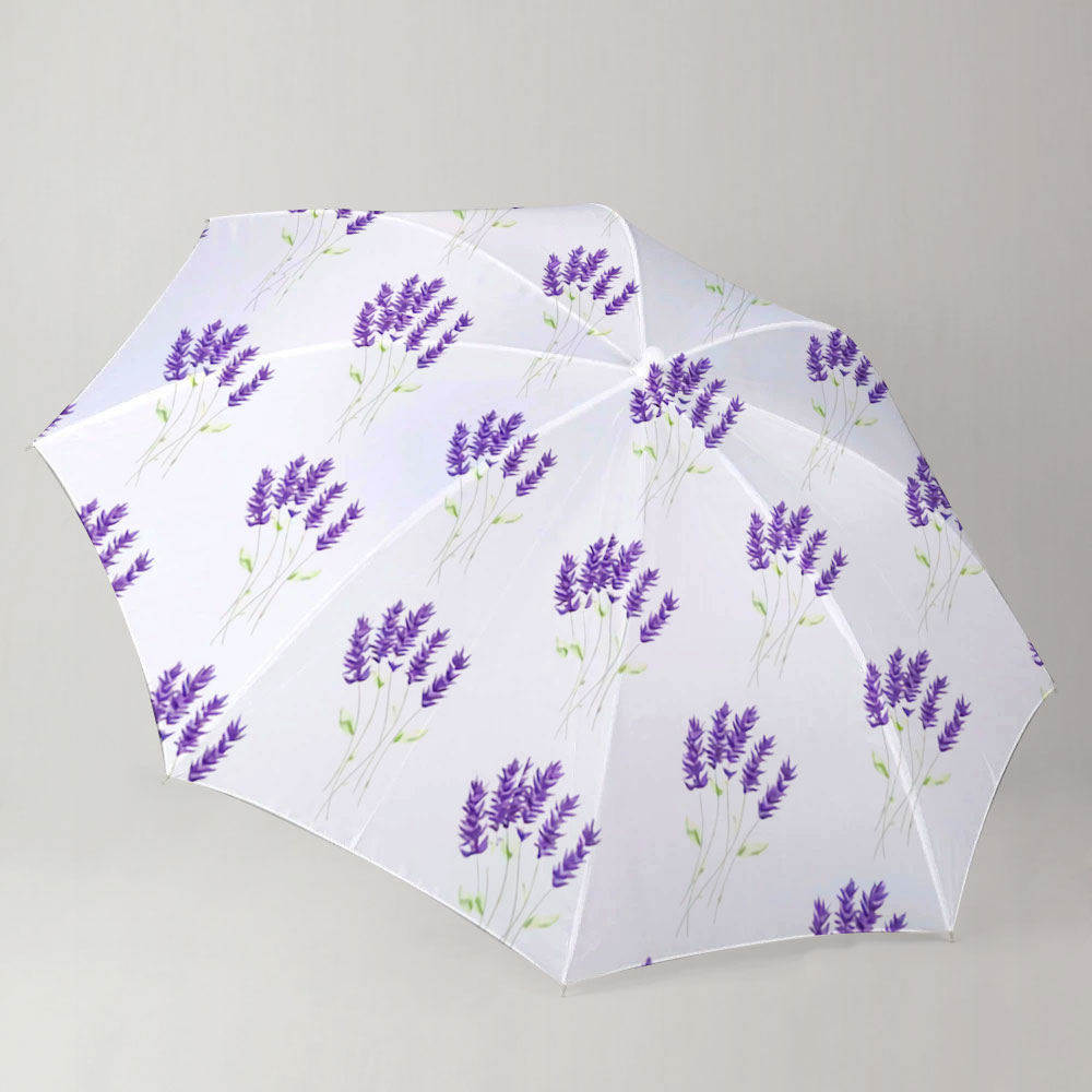 White Purple Lavender Umbrella_1_2.1