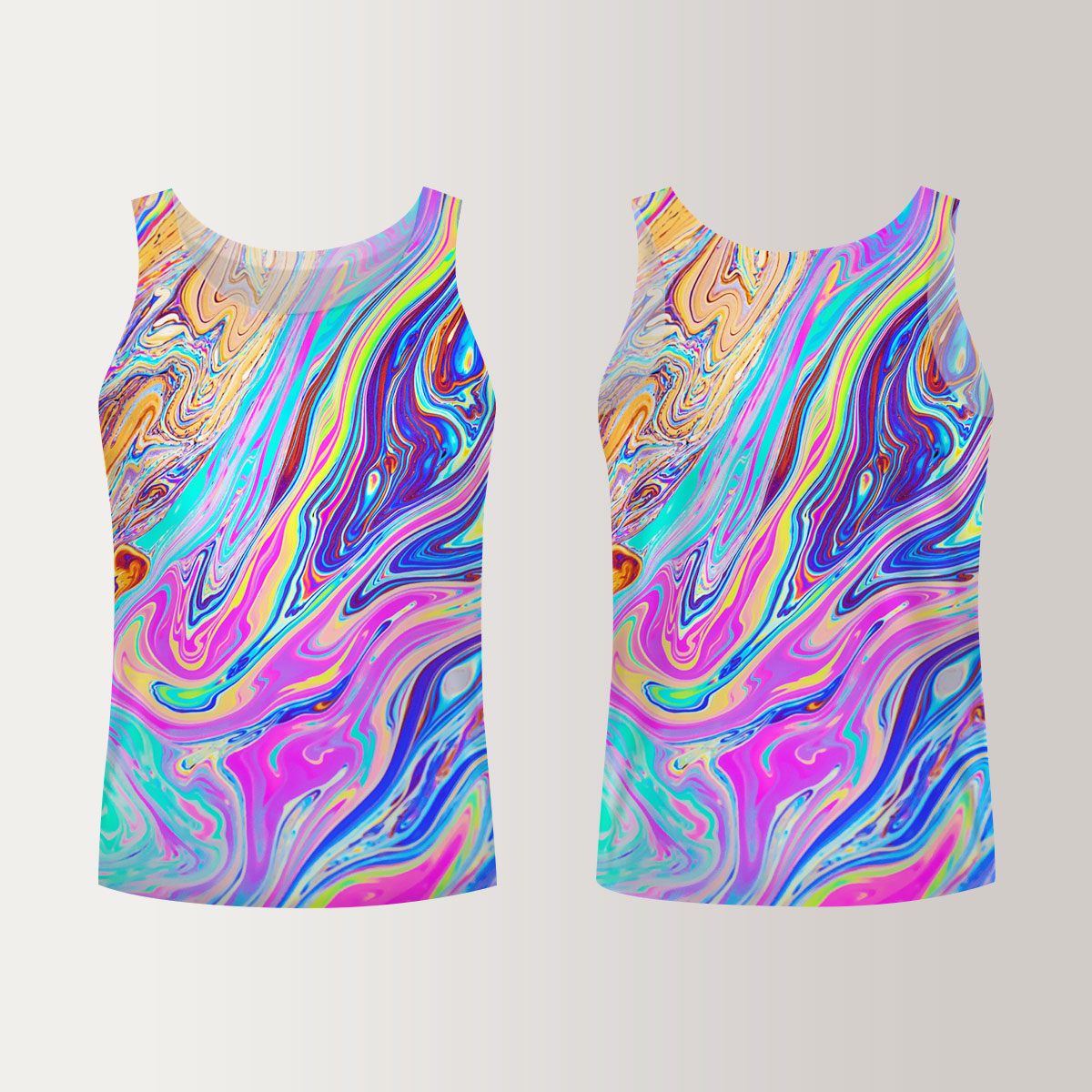 Colorful Psychedelic Unisex Tank Top_1_2.1