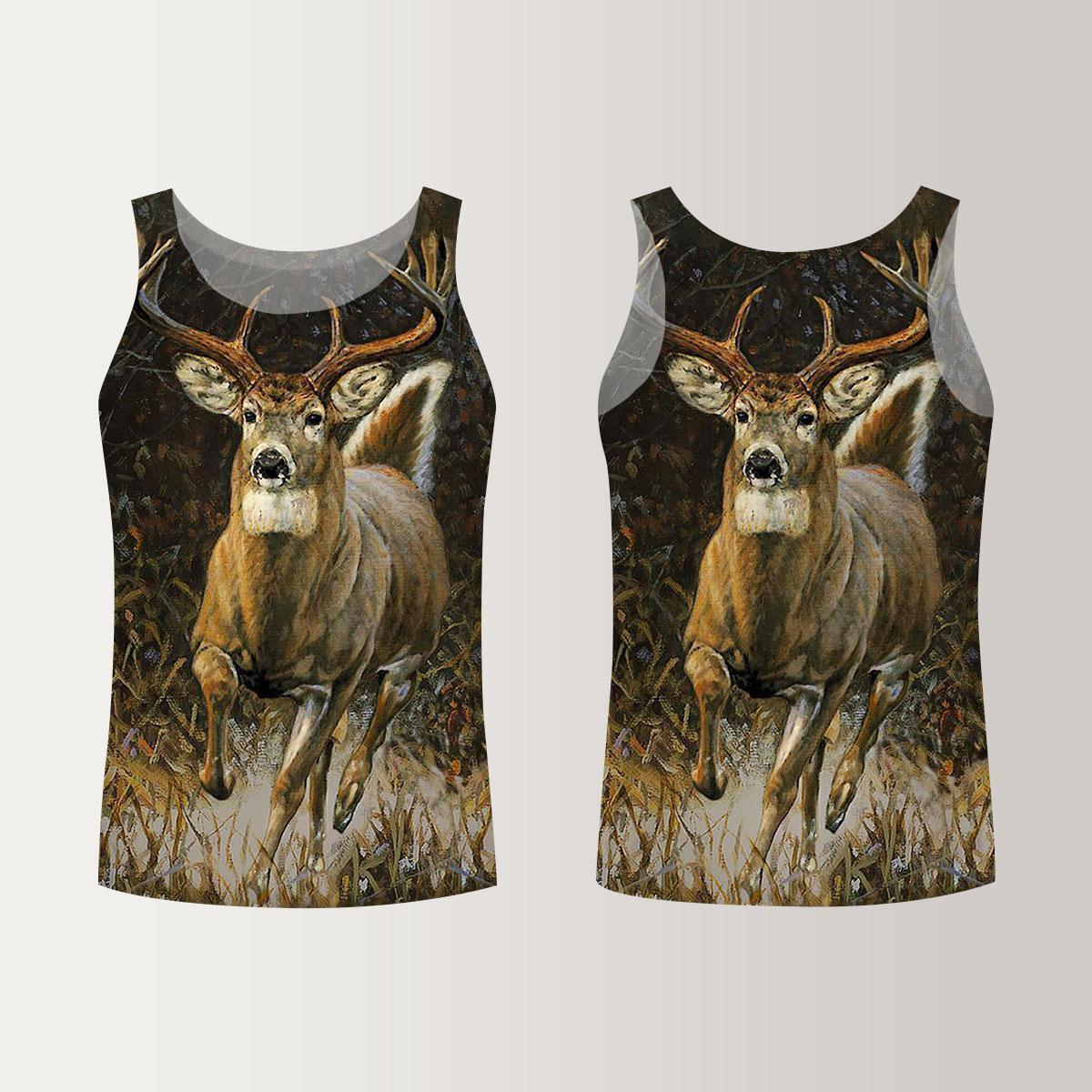 Deer Hunting In The Forest Unisex Tank Top_1_2.1