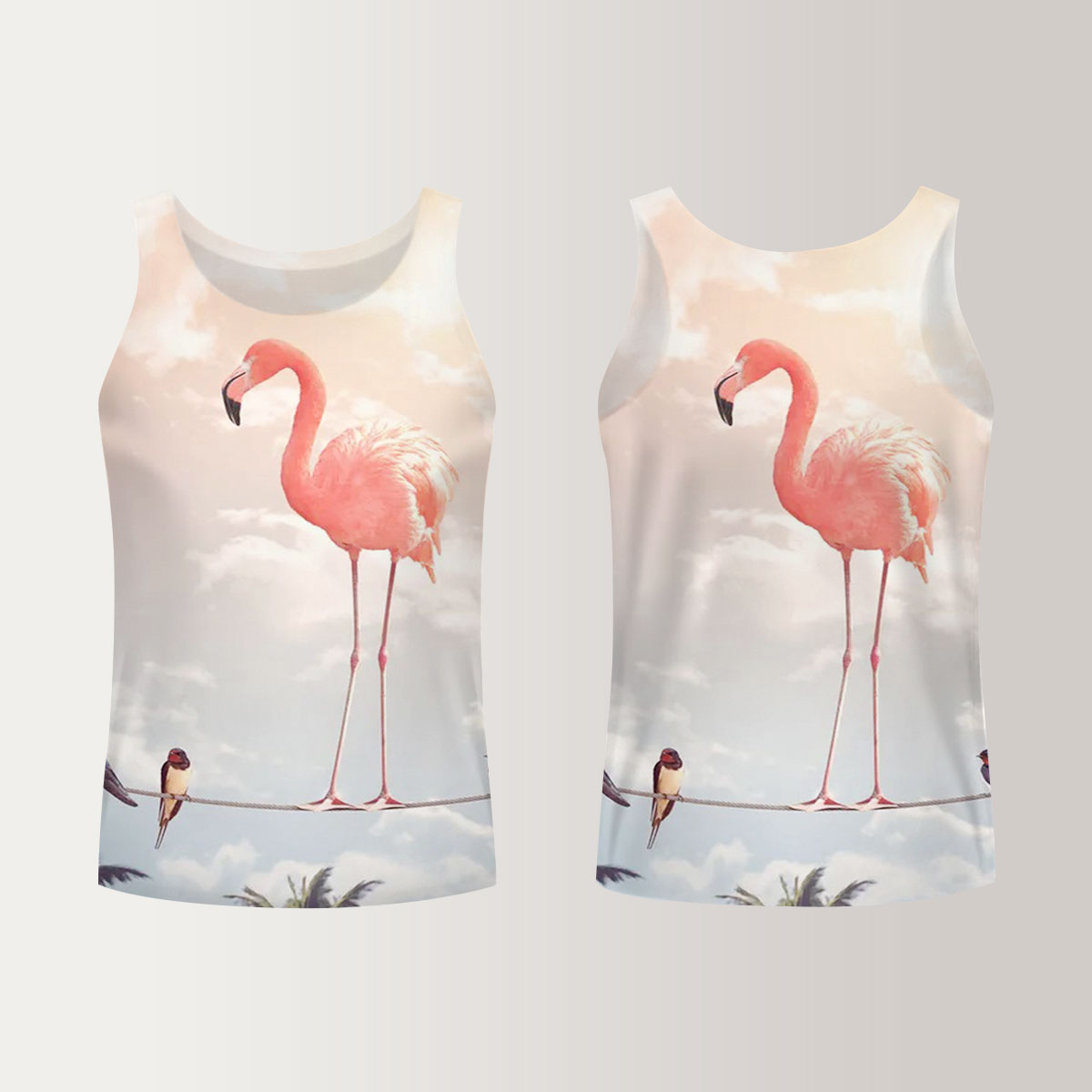 Flamingo And Friends Unisex Tank Top_1_2.1