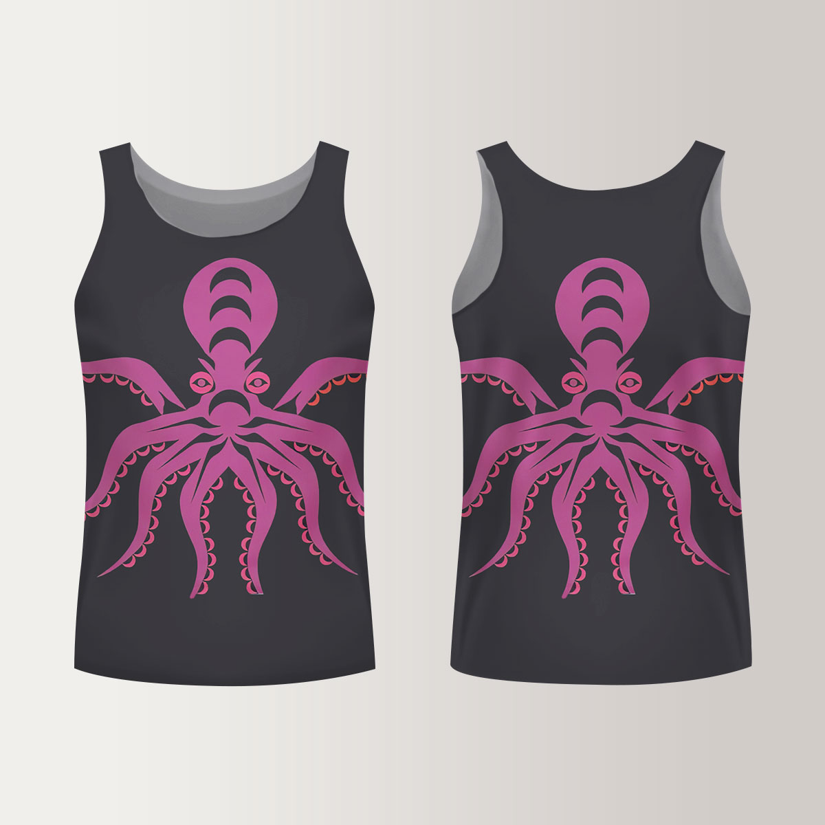 Pink Octopus Unisex Tank Top_1_2.1