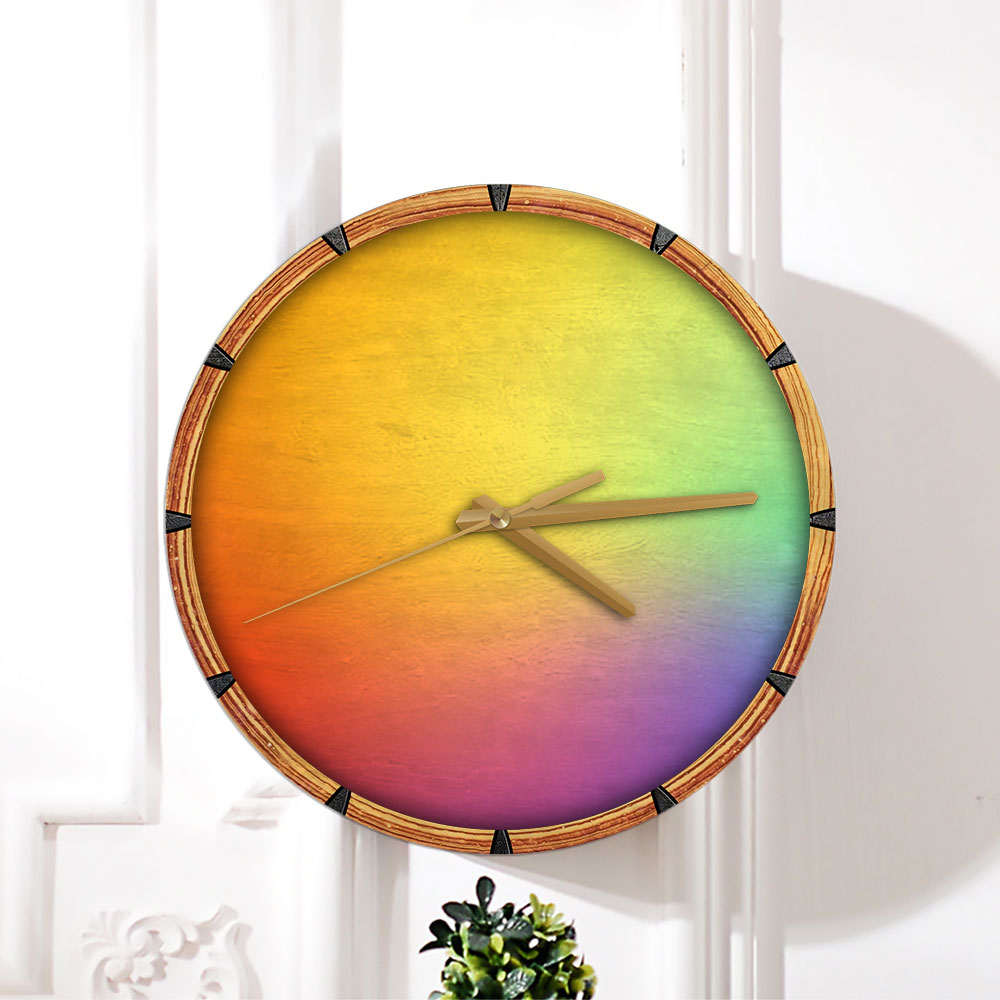 Colorful Rainbow Wall Clock_1_2.1