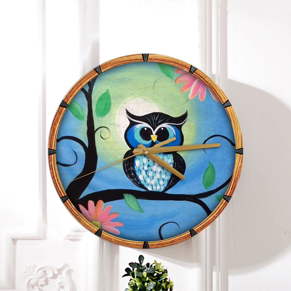 Cute Owl Wall Clock_1_2.1