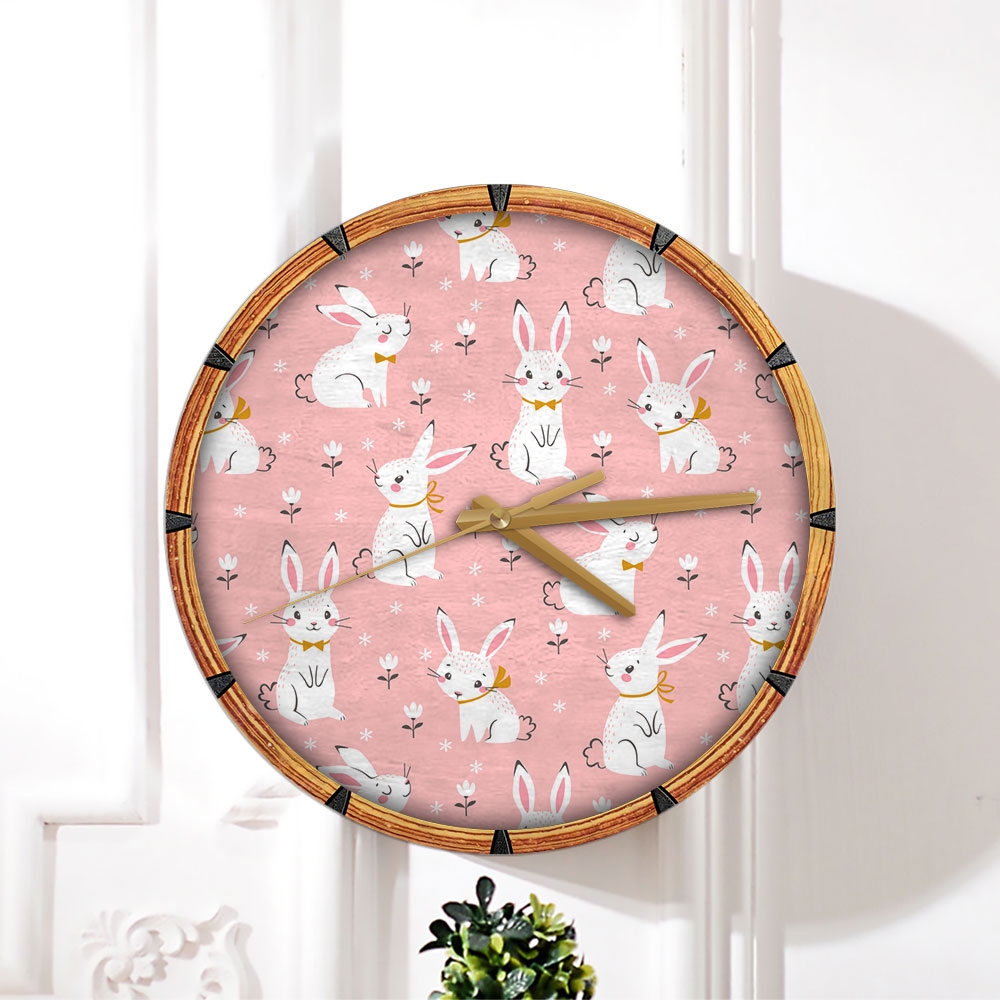 Cute Rabbit Wall Clock_1_2.1