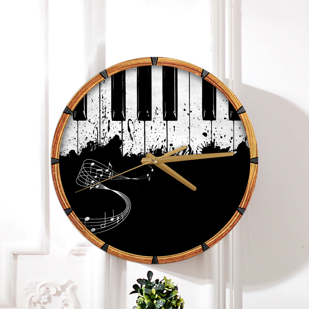 Erosebridal Piano Keys Wall Clock_1_2.1