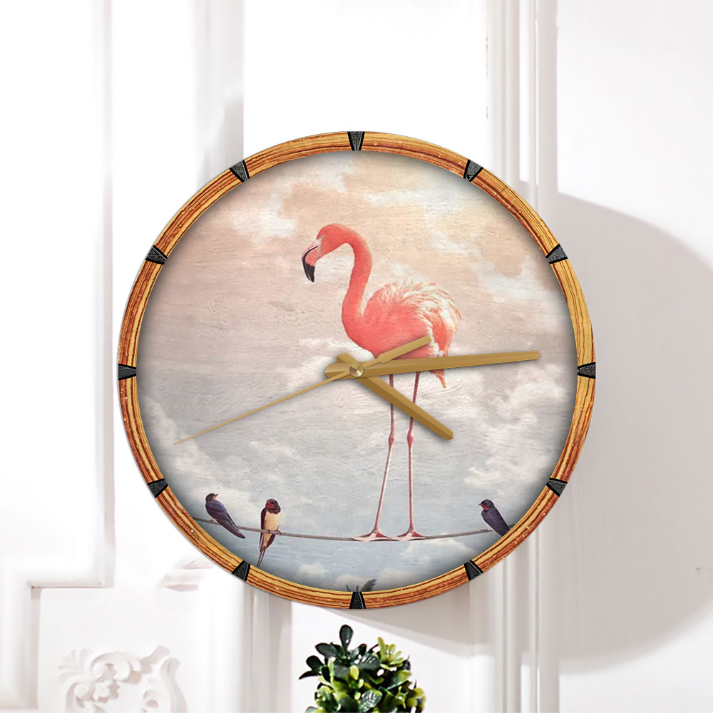 Flamingo And Friends Wall Clock_1_2.1