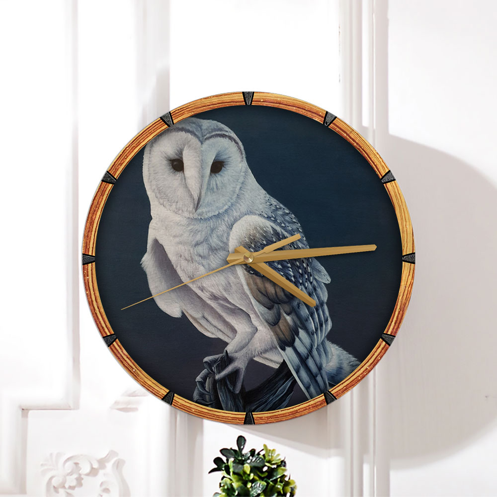 White Owl Wall Clock_1_2.1