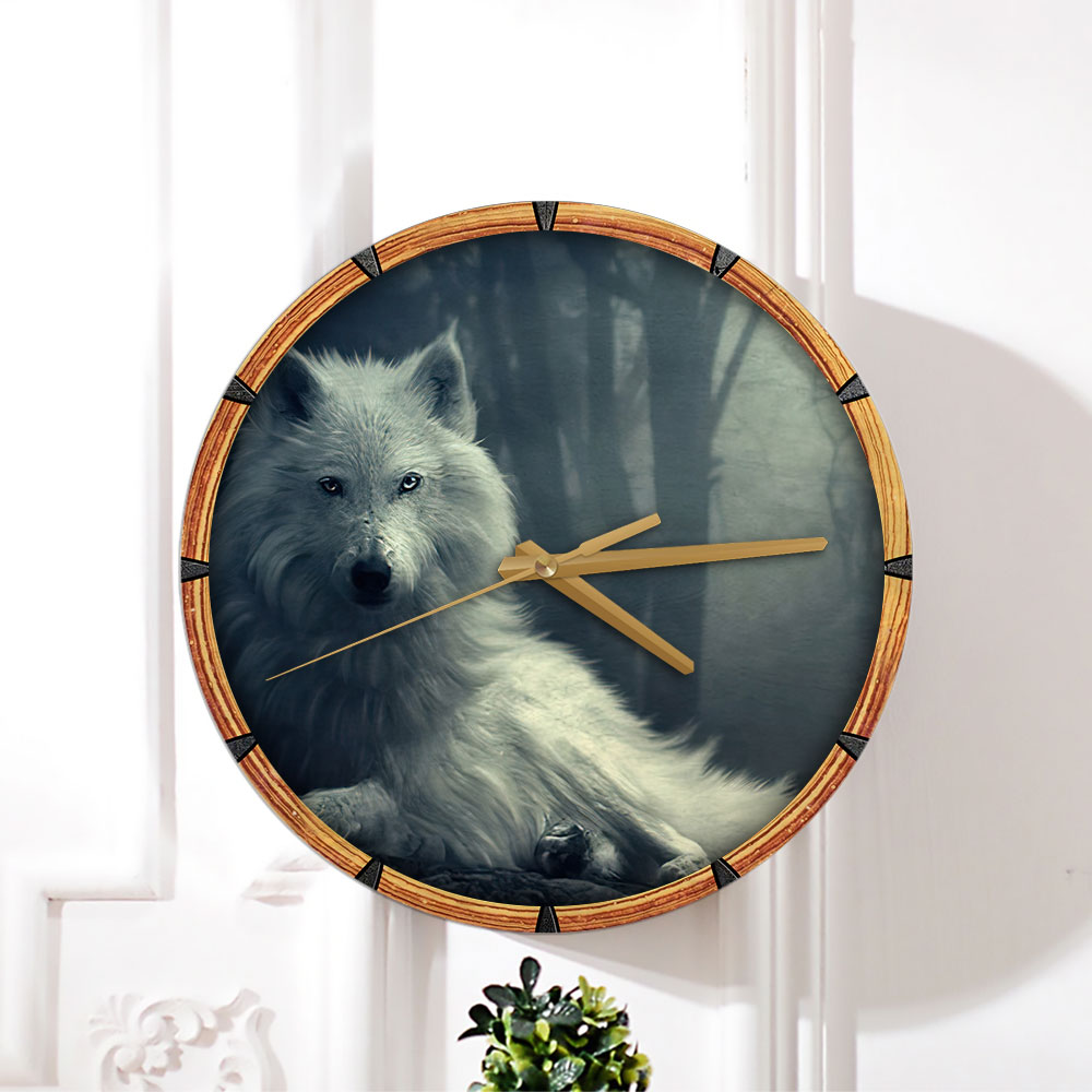 White Wolf Wall Clock_1_2.1