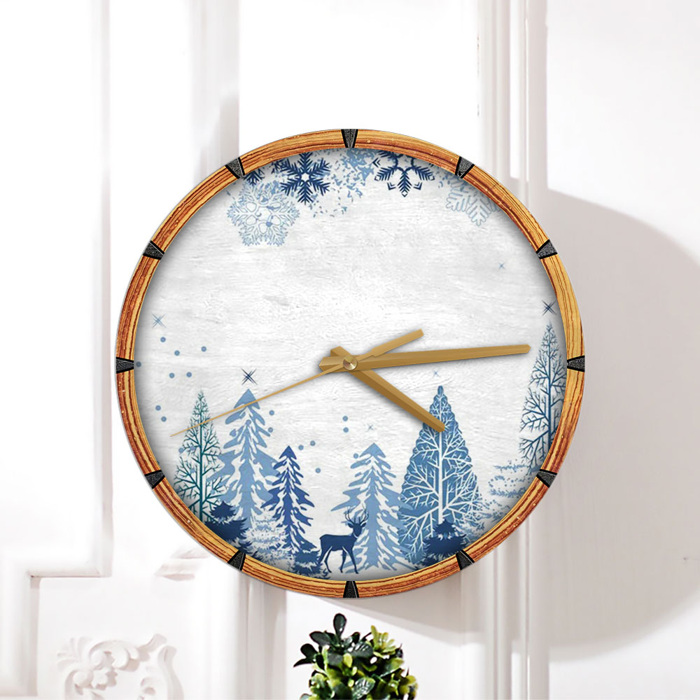 Winter And Snow Wall Clock_1_2.1