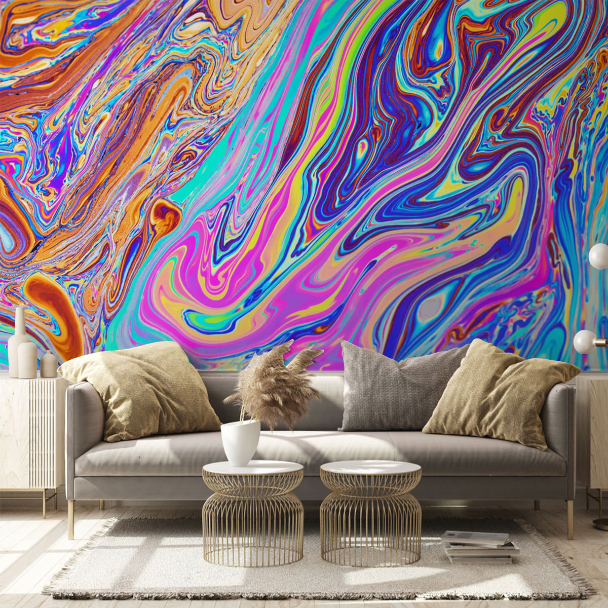 Colorful Psychedelic Wall Mural_1_2.1