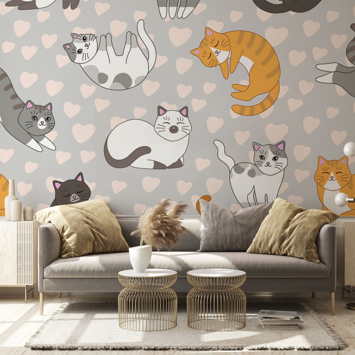 Cute Cat Wall Mural_1_2.1