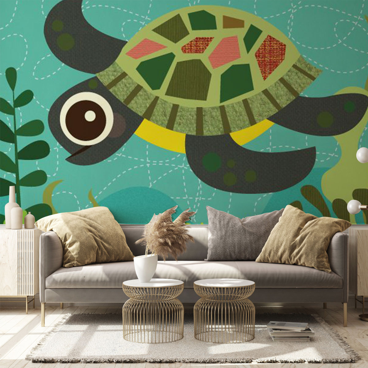 Cute Turtle Wall Mural_1_2.1