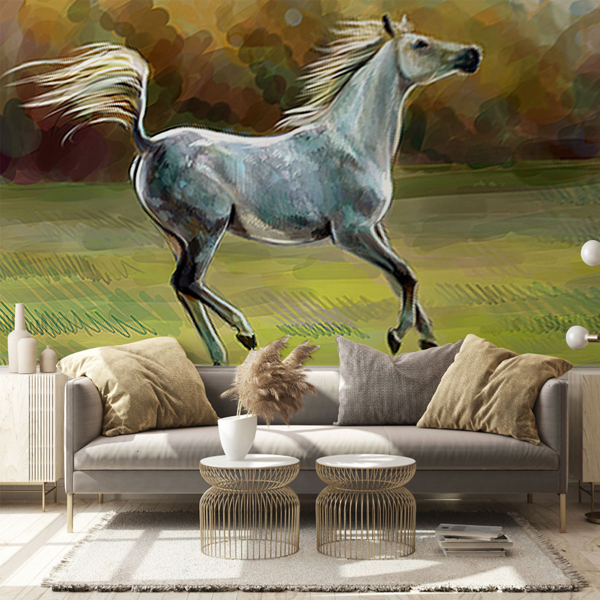 Drawing Of Horse Wall Mural_1_2.1