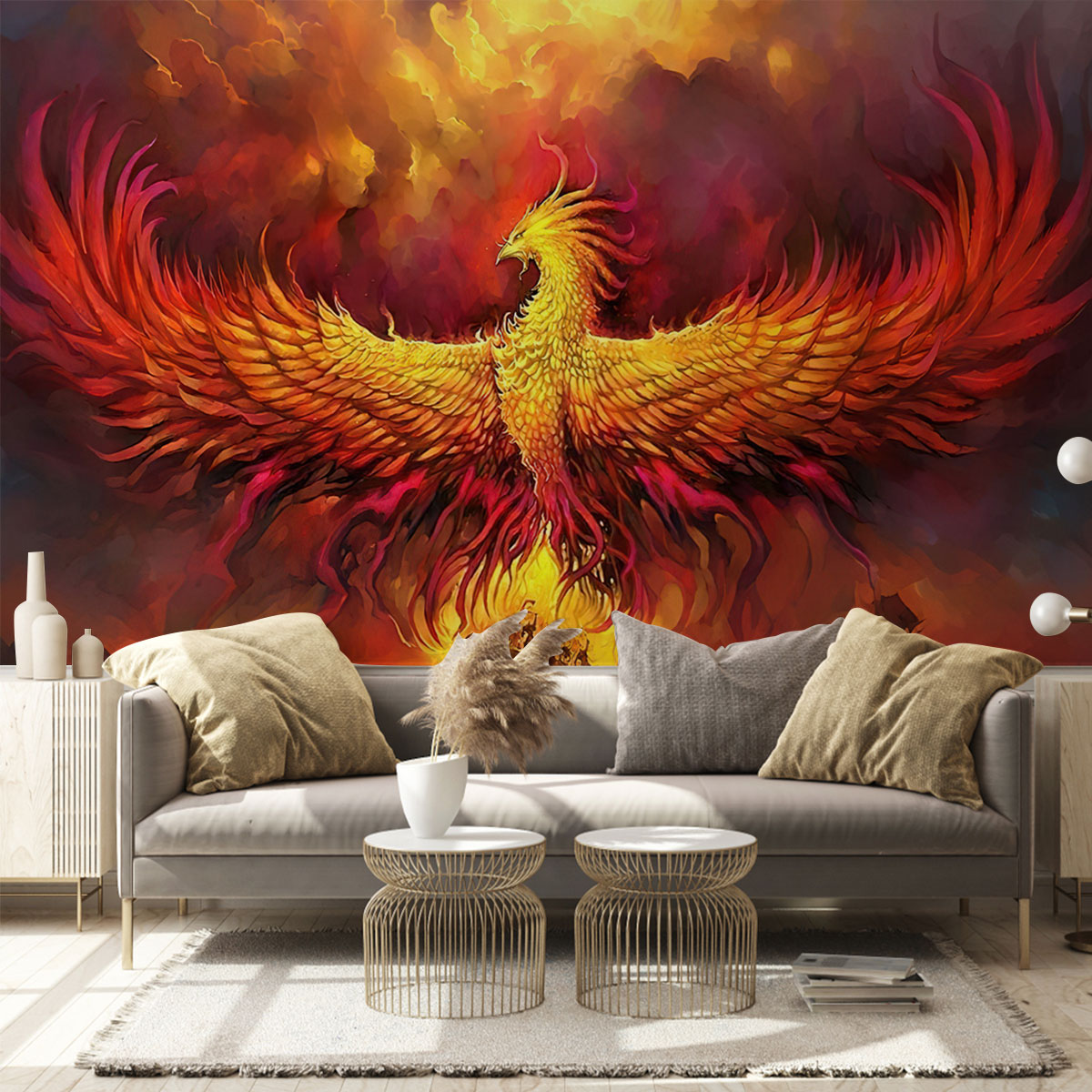 Fantasy Phoenix Wall Mural_1_2.1