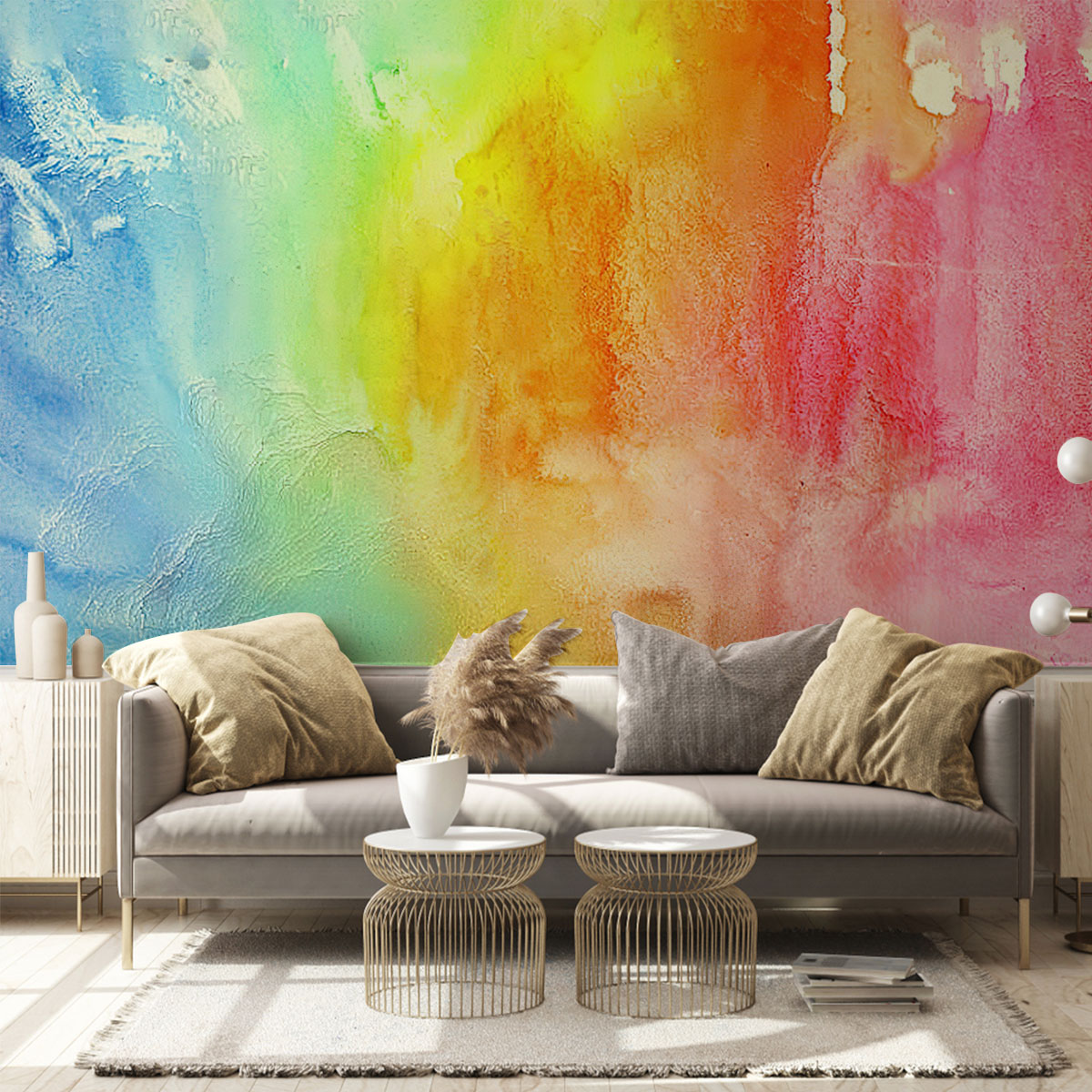 Watercolor Rainbow Wall Mural_1_2.1